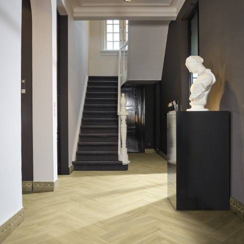 Ultrafelt Natural Oak Parquet Cushioned Vinyl