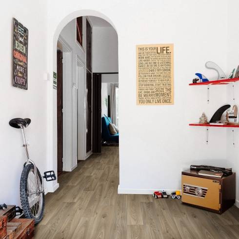 Ultrafelt Vinyl Flooring Smoked Oak Plank 