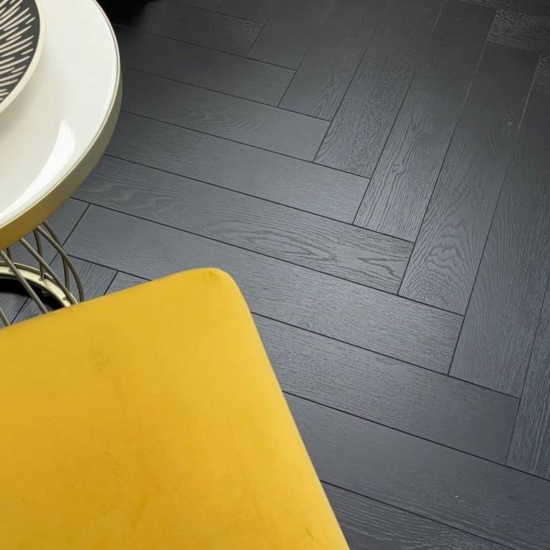 Embrace Herringbone Laminate Flooring Midnight Oak 12mm   - image 5