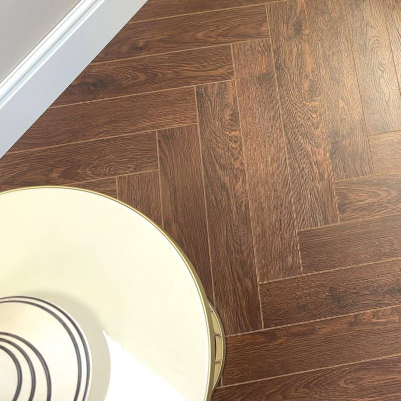 Embrace Herringbone Laminate Flooring Walnut 12mm  - image 5