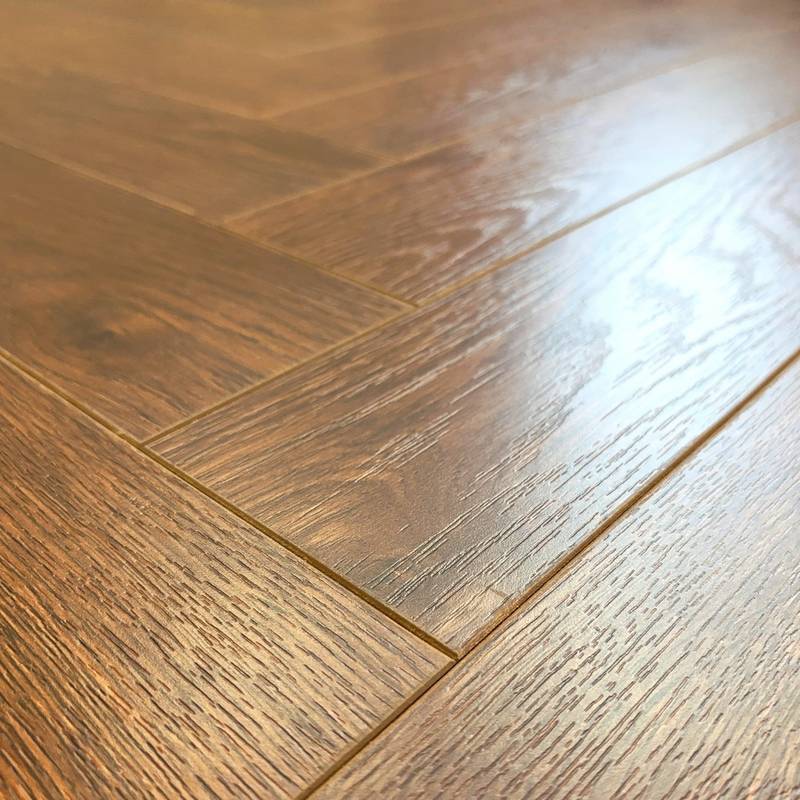 Embrace Herringbone Laminate Flooring Walnut 12mm  - image 4