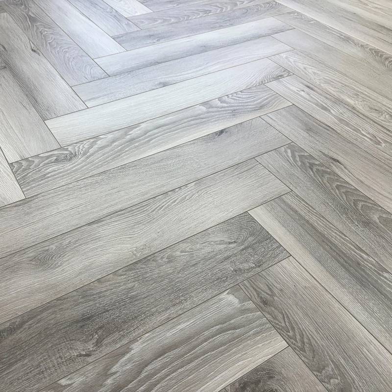 Embrace Herringbone Laminate Flooring Washed Oak 12mm - image 4