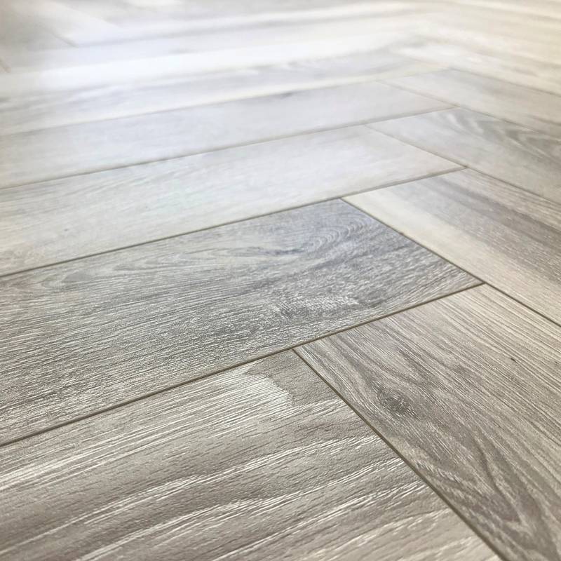 Embrace Herringbone Laminate Flooring Washed Oak 12mm - image 5