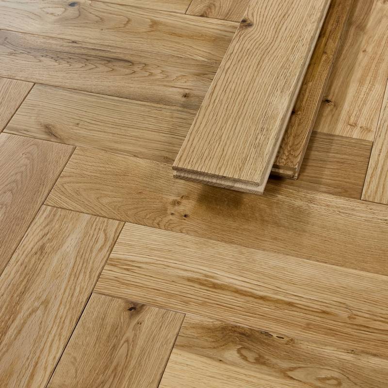 Herringbone Solid Wood Flooring 18mm Natural Uv Oiled - image 10