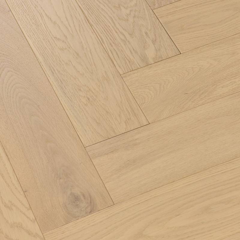 14mm Herringbone Parquet Engineered Wood Flooring Nude Oak - image 2