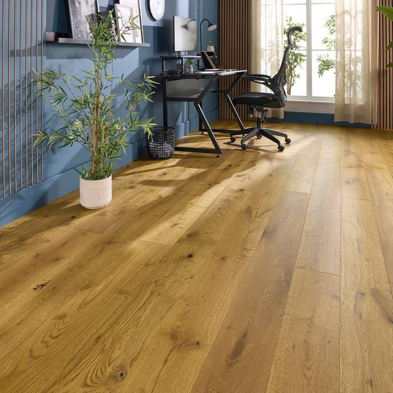 Manor Corsham Engineered Wood Flooring 18mm x 190mm Golden Brushed Oiled - image 7